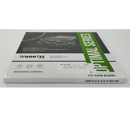 Пила подрезная коническая 200x4.3-5.5/3.2x50 мм, Z36 Woodtec ВИ 337387