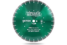 Диск алмазный сегментный DIY бетон, кирпич 400 мм Messer 01.400.024