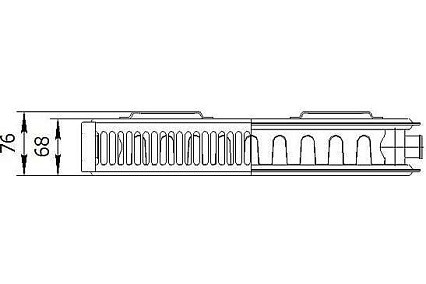 Стальной панельный радиатор AXIS Ventil 21 500x900 215009V