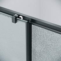 Душевая дверь Grossman Cosmo 100x195 шиншилла, черный матовый 100.K33.02.100.21.02
