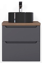 Тумба с раковиной Jorno Wood 60 см серый