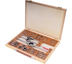 Набор метчиков и плашек Bucovice Tools M3-M12 115CrV3 34 предмета 310128