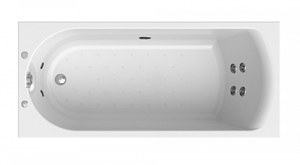 Акриловая ванна Ваннеса Николь 168х70 с г/м Классик хром