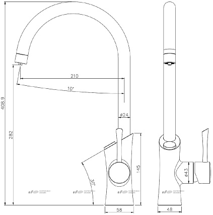 Смеситель для кухни Lemark Comfort LM3072C