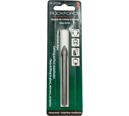 Сверло по стеклу и плитке 9 мм Rockforce RF-37209