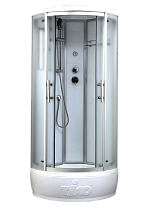 Душевая кабина Timo Standart T-6680SF Silver Fabric 80x80, без г/м, матовые стекла, хром