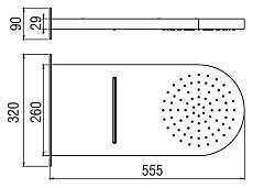 Верхний душ Nobili Shower AD139/107CR