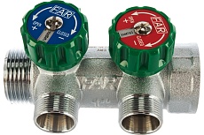 Регулируемый коллектор с 2 отводами FAR 1&quot; М24х19 FK 3825 C1