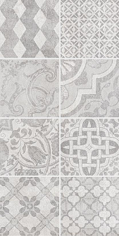 Декор Laparet Bastion мозаика серая 20х40 см, 04-01-1-08-03-06-453-0