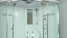 Душевая кабина Timo Lux T-7755 150x150, с г/м, прозрачные стекла, хром