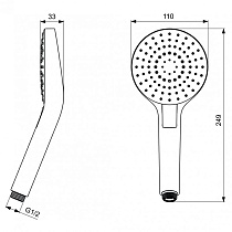 Ручной душ Ideal Standard Idealrain Evo Round L3 B2231AA