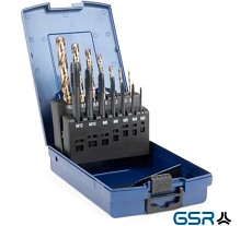 Набор машинных метчиков GSR форма B HSSE VAP M3-M12 + Сверла HSSE 14-пр. B08403027