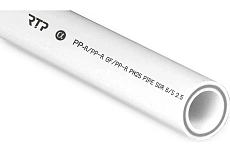 Труба RTP PN25, SDR 6, армированная стекловолокном, цвет слоя серый D 20х3.4 мм, 2 м 14152