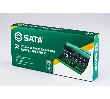 Набор метчиков и плашек Sata 32 предмета 50452