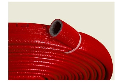 Теплоизоляция для труб K-FLEX PE COMPACT в красной оболочке 18/4 бухта 10м R040182103PECR