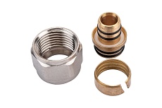 Обжимной коллекторный соединитель для металлополимерной трубы EUROS EU.ST3273035 16x2x12_k