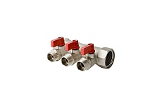 Коллектор с кранами Энкор 2 выхода х 1 х 1/2 НР /1/24/ 78050