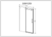 Душевая дверь Vincea Como-N VDS-4CN160CGB 160x195 черный, тонированная