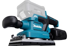 Вибрационная шлифмашина Makita LXT, BL, 18 В, XPT, 93x228 мм, 4000-12000 об/мин, ампл. 2.0 мм, 1.5 кг, кор., пылесборник, зажим, без аккум. и ЗУ DBO380Z