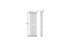 Радиатор Arbonia 1/2 3180/06 № 69 ventil oben RAL9016
