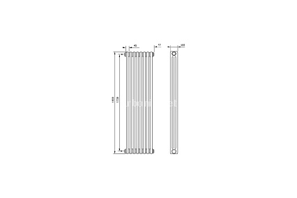 Радиатор Arbonia 1/2 3180/06 № 69 ventil oben RAL9016