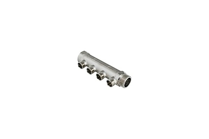 Коллектор никелированный 2/36 (3/4"; 4 х 1/2") Valtec VTc.550.N.0504 62030