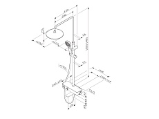 Душевая стойка Am.Pm Inspire V2.0 F0750A500 с термостатом, хром