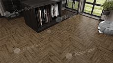 Ламинат Alpine Floor Herringbone Дуб Бордо 606x101x8 мм, LF102-10B