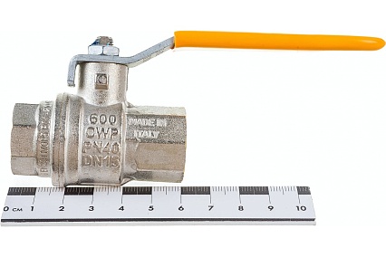 Шаровой кран для газа RUB 1/2 DN15 PN40, ВР-ВР, серия ROMA S.84, ручка S84D00