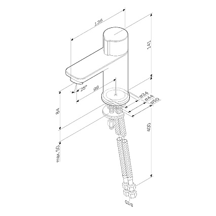 Смеситель для раковины Am.Pm X-Joy F85A02500, хром