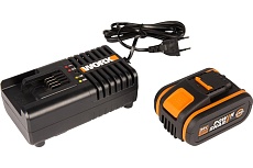 Комплект аккумулятор 4 Ач с зарядным устройством на 2А Worx WA3604