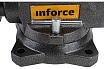 Поворотные слесарные тиски Inforce 165 мм 05-23-11