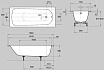 Стальная ванна Kaldewei Eurowa 311 160x70 см, арт. 119712030001