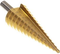 Сверло по металлу ступенчатое (4-32 мм; 15 ступеней; TiN) Skrab 30163