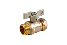 Шаровой кран для воды СТМ СТАНДАРТ 16х1/2&quot;, ц/ш, бабочка CWPM1216