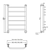 Полотенцесушитель водяной Aquanet Fiona(г) 30x80 см