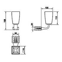 Стакан подвесной Gessi Mimi 33208.031