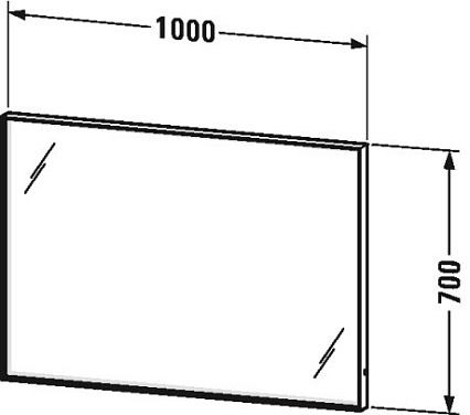 Мебель для ванной Duravit L-Cube 103 2 ящика синий глянец