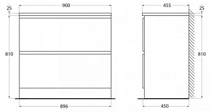 Тумба с раковиной BelBagno Albano 90 см напольная, Rovere Rustico