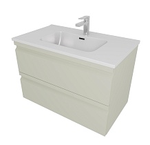 Тумба с раковиной Aquatek Вега 80 см AQ77080-GS зеленый шалфей