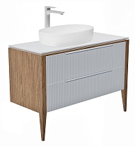 Тумба со столешницей ЗОВ Валенсия 100 см камень