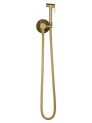 Смеситель Wonzon&Woghand Stick WW-88829902-BG с гигиеническим душем, брашированное золото