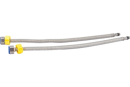 Гибкая сильфонная подводка для смесителя Kopfgescheit 1/2"хM10, 40 см KG-A374 комплект из двух штук KG-A374х2