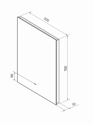 Зеркало Континент Trezhe LED 50x70 см с подсветкой ЗЛП608