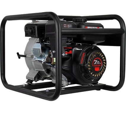 Мотопомпа для сильнозагрязненной воды Verton DWP 80/1200, 7л.с/212см3,80мм/3", 1200л/мин, 72м3/ч, h8м/26, d30мм 01.17548.17554