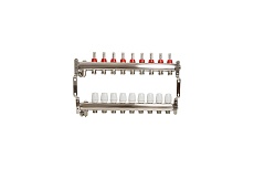 Коллекторная группа VRT 1&quot;х3/4&quot;, евроконус, 9 выходов, c расходомерами 530148