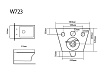 Подвесной унитаз Black&White Universe W-723 безободковый, с микролифтом