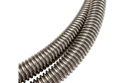 Подводка для газа СТМ ГАЗ сильфонная, 1/2", гайка-гайка, 200 см CGHF1220