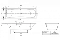 Квариловая ванна Villeroy&Boch My Art 180x80 см, UBQ180MYA2V-01