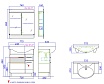 Тумба с раковиной Aqwella Корсика 75 см